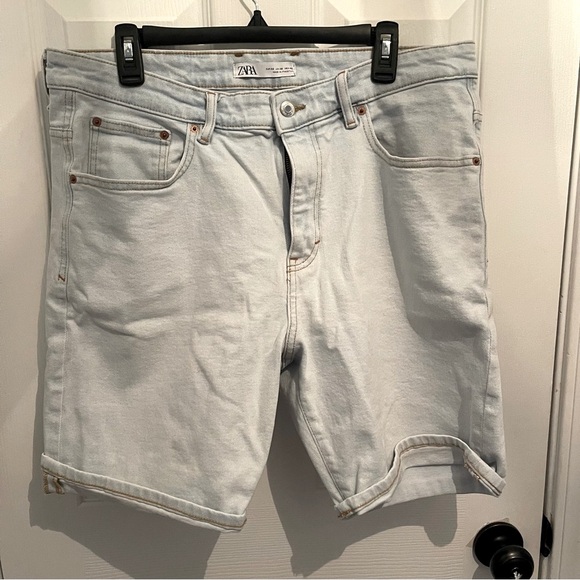 Zara Other - 🧡5 for 🧡$25 ZARA Men's Light blue Denim Bermuda Shorts High Waist